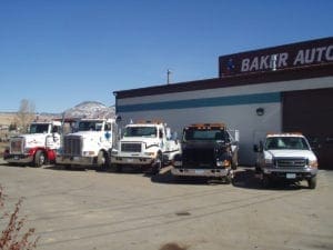 Baker automobile signage